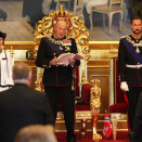 3 October: Crown Prince Haakon is in attendance as His Majesty The King undertakes the formal opening of the 156th session of the Storting (Photo: Holm Morten / Scanpix)